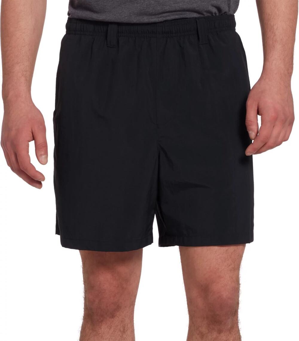 Columbia PFG Backcast III Lined Water Swim Short 6" Inseam Black Mens L. #0245